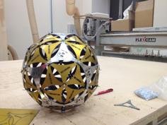 Laser Cut Icosidodecahedron