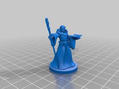 Half Orc Wizard 3D Printer Model