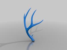 Deer Antler, Hi Resolution Scan 3D Printer Model