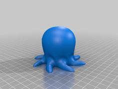 Voronoi Foam Octopus 3D Printer Model