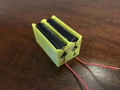 Stacked 4 AA Battery Holder 3D Printer Model