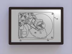 Hard Drive Patent Art 3D Printer Model