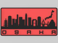 Wall Plate Skyline – Osaka 3D Printer Model