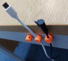 Magnetic Cable Attachment Clip 3D Printer Model