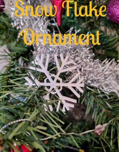 Snow Flake Ornament 3D Printer Model