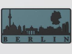 Wall Plate Skyline – Berlin 3D Printer Model