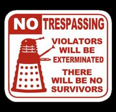 Dalek Sign 3D Printer Model