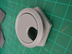 Threaded Desk Grommet – 2.5″ 3D Printer Model