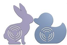 Water Blaster Target Practice — Bunny And Duck 3D Printer Model