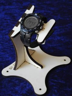 Laser Cut Open Watch Stand