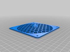 120mm Computer Fan Guard – Honeycomb 3D Printer Model