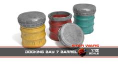 Docking Bay 7 Barrel 3D Printer Model