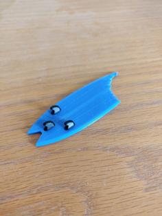 Surfboard Shark Bite 3D Printer Model