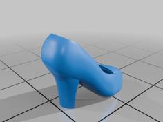 Simple High Heel Shoe For Sousai Shojo Teien Swimsuit Feet. 3D Printer Model