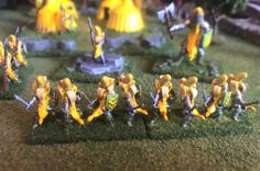 15mm Banana Knight Blades / Swords Wargames Figures – HotT 3D Printer Model