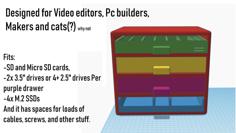 Drawers Designed For Makers, Photographers, Students And Editors 3D Printer Model