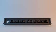 Dark Souls III Keychain 3D Printer Model