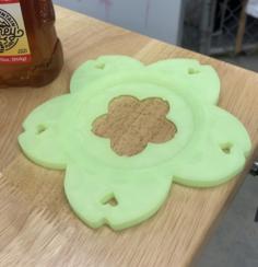 Flower Coaster 3D Printer Model