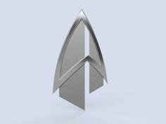 Star Trek: Picard Combadge / Magnetic Backing 3D Printer Model