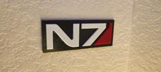 Mass Effect N7 Logo 3D Printer Model