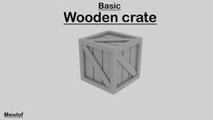 Basic Wooden Crate 3D Printer Model