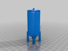 HO Scale Cryogenic Tank Reservoir 3D Printer Model