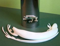 Anamorphic Frog 3D Printer Model