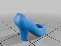 Simple High Heel Shoe For Megami Device 3D Printer Model