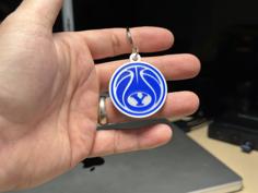 BYU Basketball Keychain 3D Printer Model