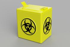 BioHazard Material Dispenser – Used Insulin Needle And Others 3D Printer Model