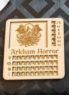 Arkham Horror LCG Player Screen, Laser Cut