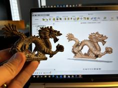 Golden Orb Dragon, Desktop, Stationary 3D Printer Model