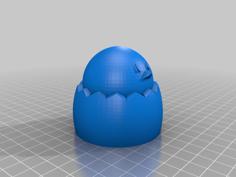 Egg Earbud Holder 3D Printer Model