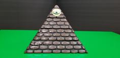 WORN STONE PYRAMID With SECRET COMPARTMENT 3D Printer Model