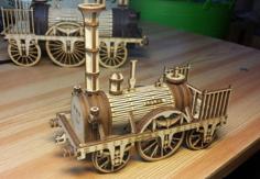 Laser Cut Adler Steam Locomotive