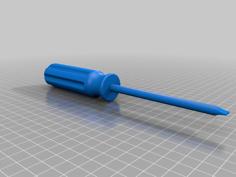 Flat Head Screwdriver 3D Printer Model