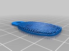 Fingerprint Keychain 3D Printer Model