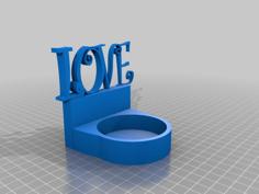 Valentine´s Candle Holder 3D Printer Model