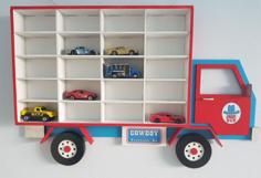 Laser Cut Truck Matchbox Car Display