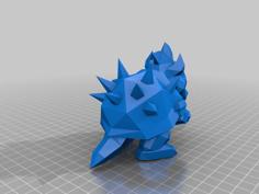 Low Poly Bowser 3D Printer Model