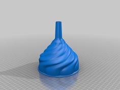 Turbo Funnel (with Hanging Tab And Bigger Spacers) 3D Printer Model