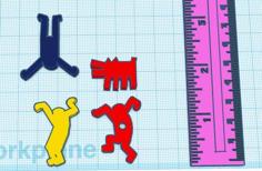 Keith Haring Figures 3D Printer Model