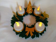 Christmas Wreath – Adventskranz 3D Printer Model