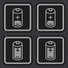 Battery Charge Label For Battery Crates 3D Printer Model