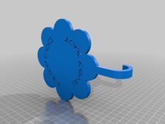 Flower Key Hook 3D Printer Model