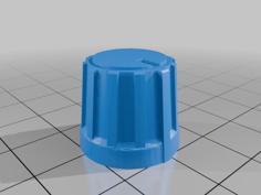 Potentiometer Knob, 6mm Shaft – Reinforced 3D Printer Model