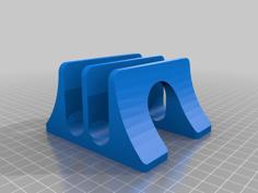 Two Slot Vertical Cutting Board Stand 3D Printer Model