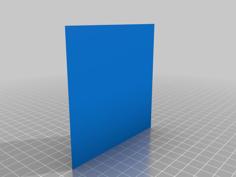 First Layer Test Square (0.3mm) 100x100mm 3D Printer Model