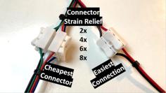 Connector Strain Relief – Cheapest & Easiest Solution 3D Printer Model