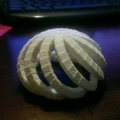 Spiraling Cube Dome 3D Printer Model